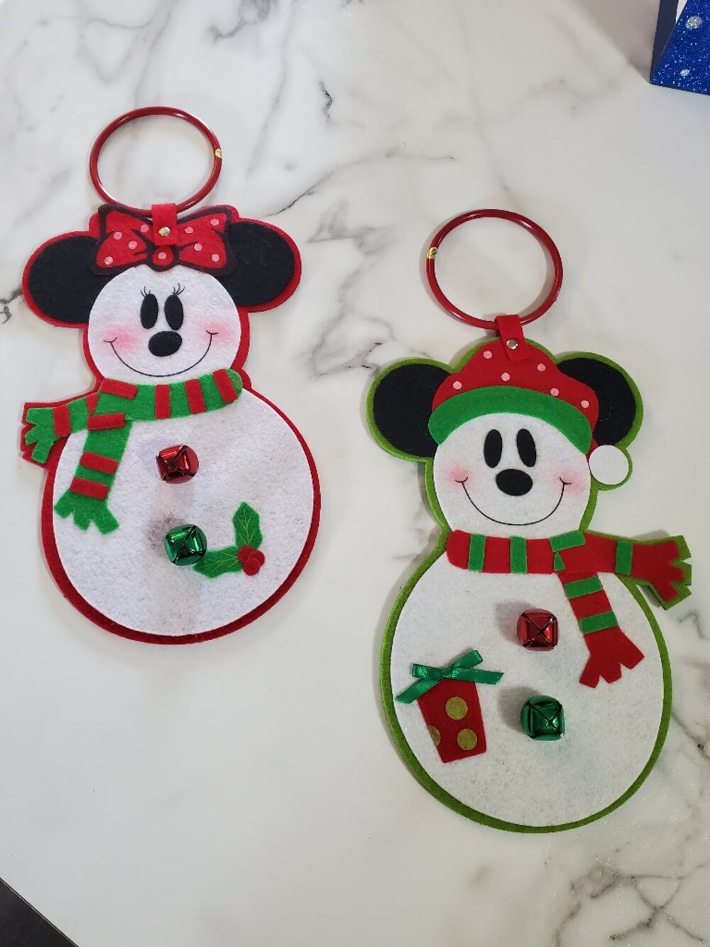 Mickey & Minnie Christmas Door Hangers  Vintage